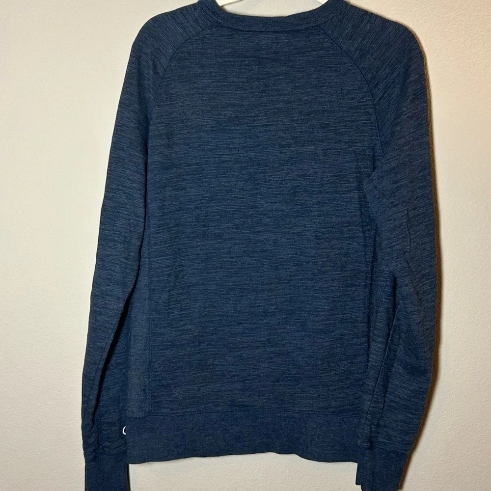 Champion French Terry Pullover Crewneck Sweatshirt Mens Size S Blue Authentic - Picture 3 of 7
